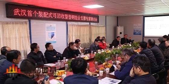 装配式全回收型钢组合支撑技术应用 专家研讨会于武汉成功举行